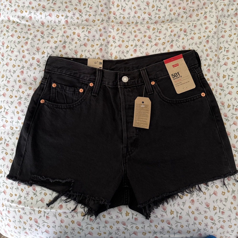 Levi's Women's Black Jean Shorts